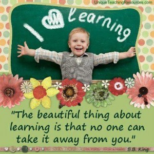 LEARNING CANNOT BE TAKEN AWAY